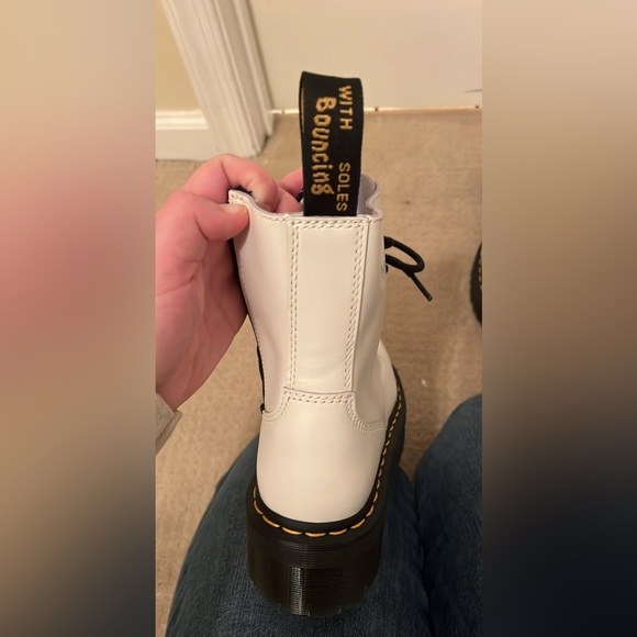 Dr. Marten’s Jadon White Polished Smooth boots - new - - Picture 3 of 5